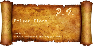 Polzer Ilona névjegykártya